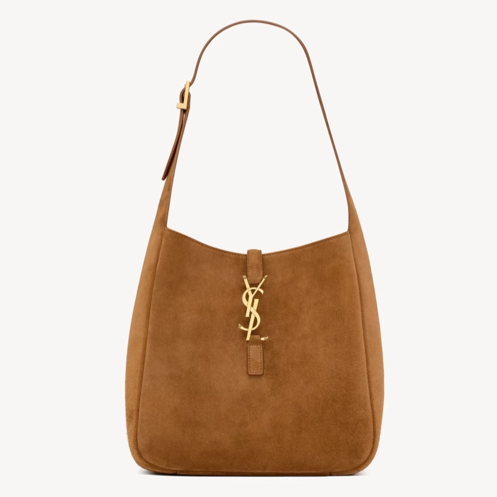 Yves Saint Laurent Suede Le 5 a 7 Supple Shoulder Bag